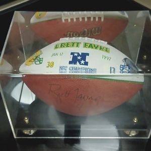Brett Favre Signed 1997 NFC Championship Football - History was made Jan 12 1997